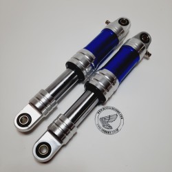 Schokbreker set alu/blauw 28 cm (lucht gedempt)