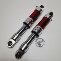 Schokbreker set alu/rood 28 cm (lucht gedempt)