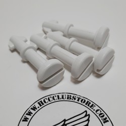 Zijkap bevestigings button set - wit