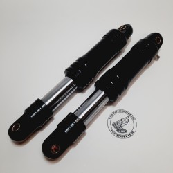 Schokbreker set alu zwart/zwart 28 cm (lucht gedempt)