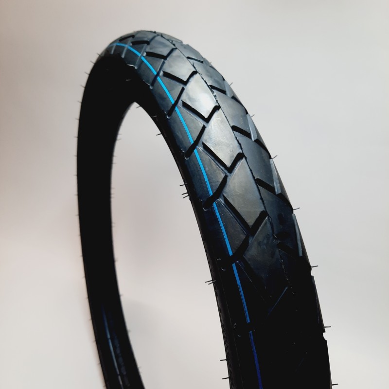 Pneumatico Ciclomotore MITAS MC11 2 1/4 X 17 – 39J, Flanco Bianco, Per Moto D'Epoca E Ciclomotori