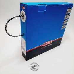 Buitenkabel chroom/zwart ( per meter)