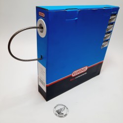 Buitenkabel titanium zilver gevlochten ( per meter)