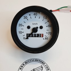 Kilometerteller klok klassiek tot 80 km/u (60 mm)