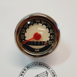 Kilometerteller klok retro tot 100 km/u (48 mm)
