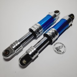 Schokbreker set alu/ licht-blauw 28 cm (lucht gedempt)