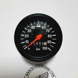Kilometerteller klok tot 100 km/u (oranje naald) (60 mm)