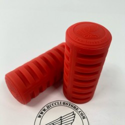 Voetsteunen rubber set rood "buzzetti style" (enkel rubbers)