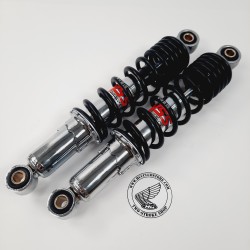 Schokbreker set yss zwart-chroom 28 cm hoog